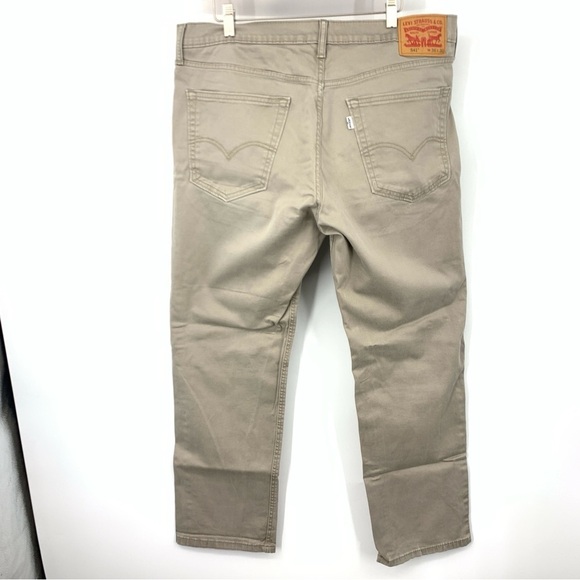 Levis Jeans Mens Size 36 x 29 Khaki Brown Denim Pants 541 Athletic Fit Stretch - Picture 4 of 8